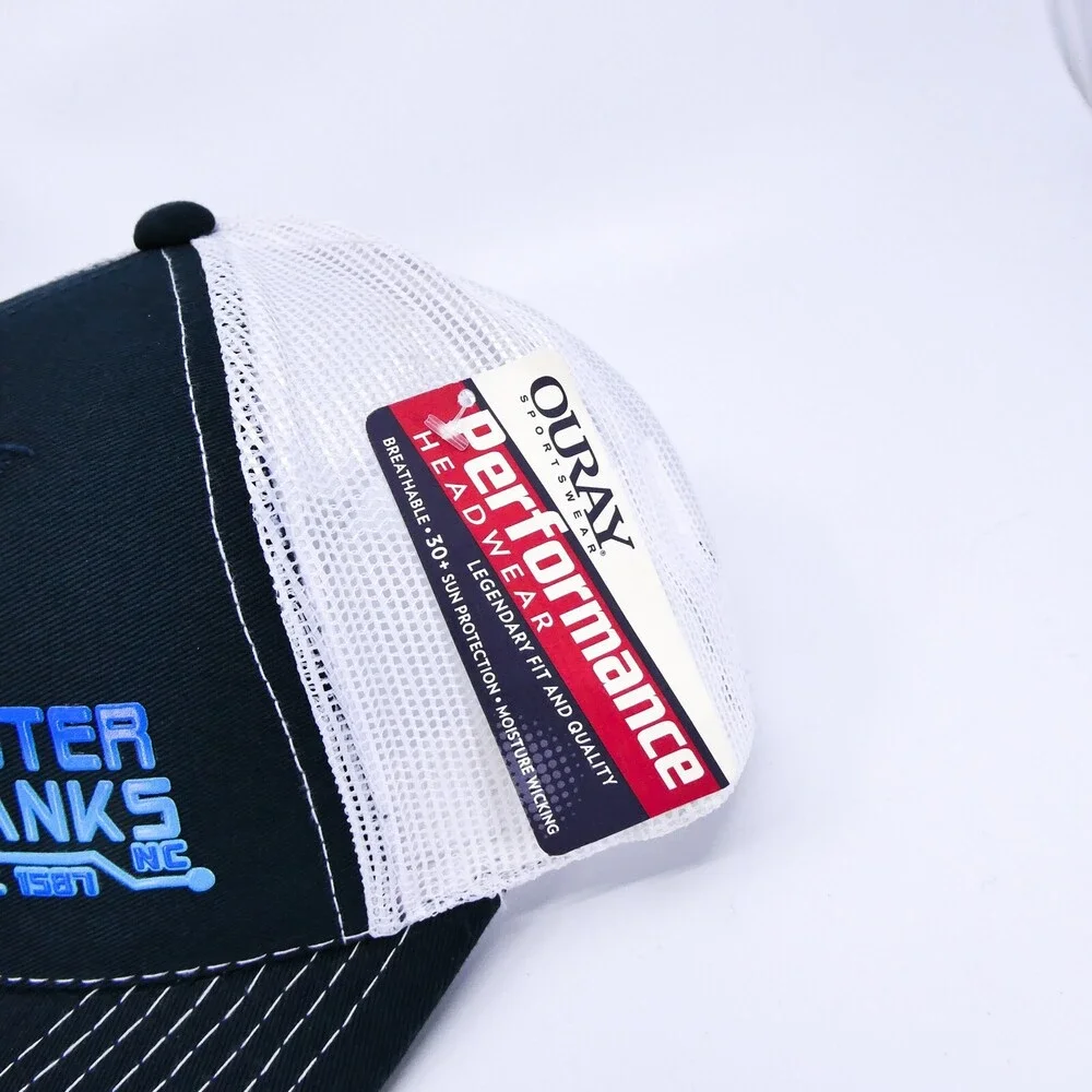 Outer Banks Hat Mens Blue Trucker One Size Adjustable Snapback Carolina Cap‎ New